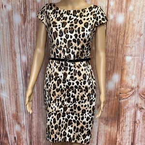 Roz & Ali Animal Print Sheath Dress